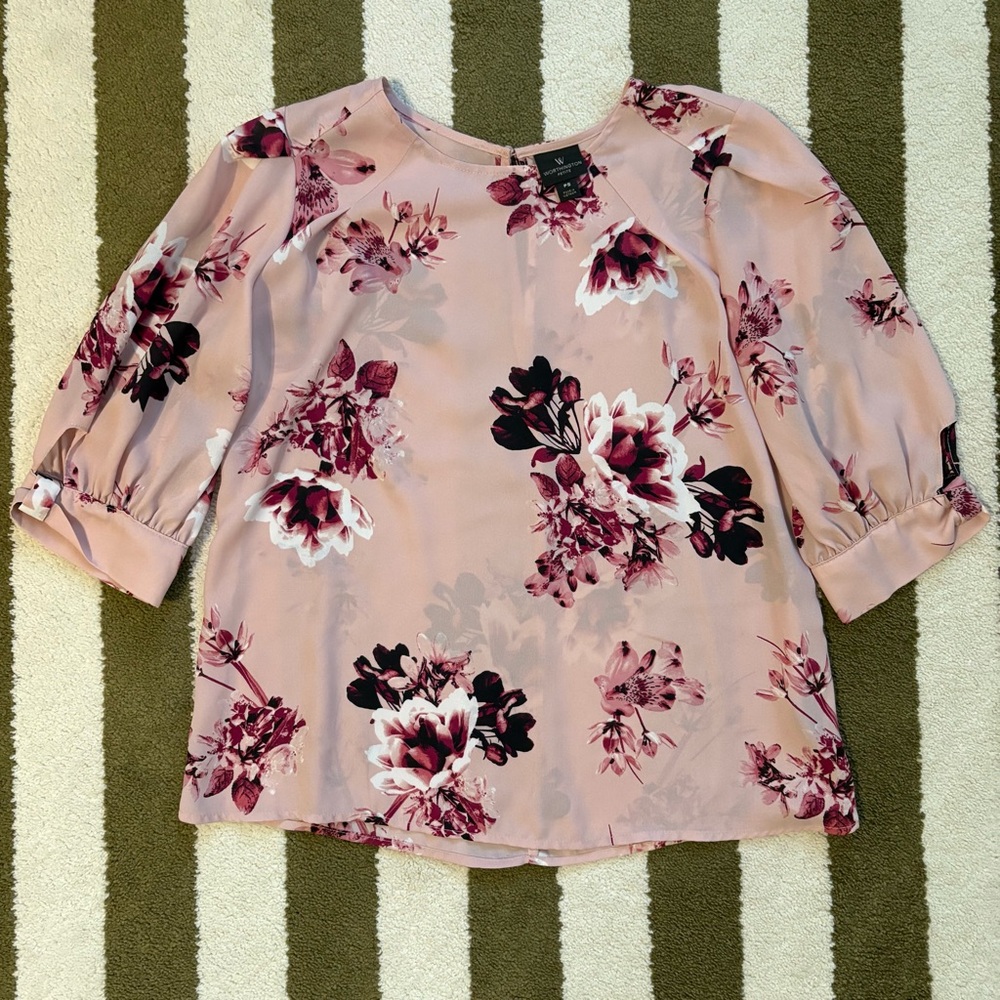 Worthington Pink Floral Top